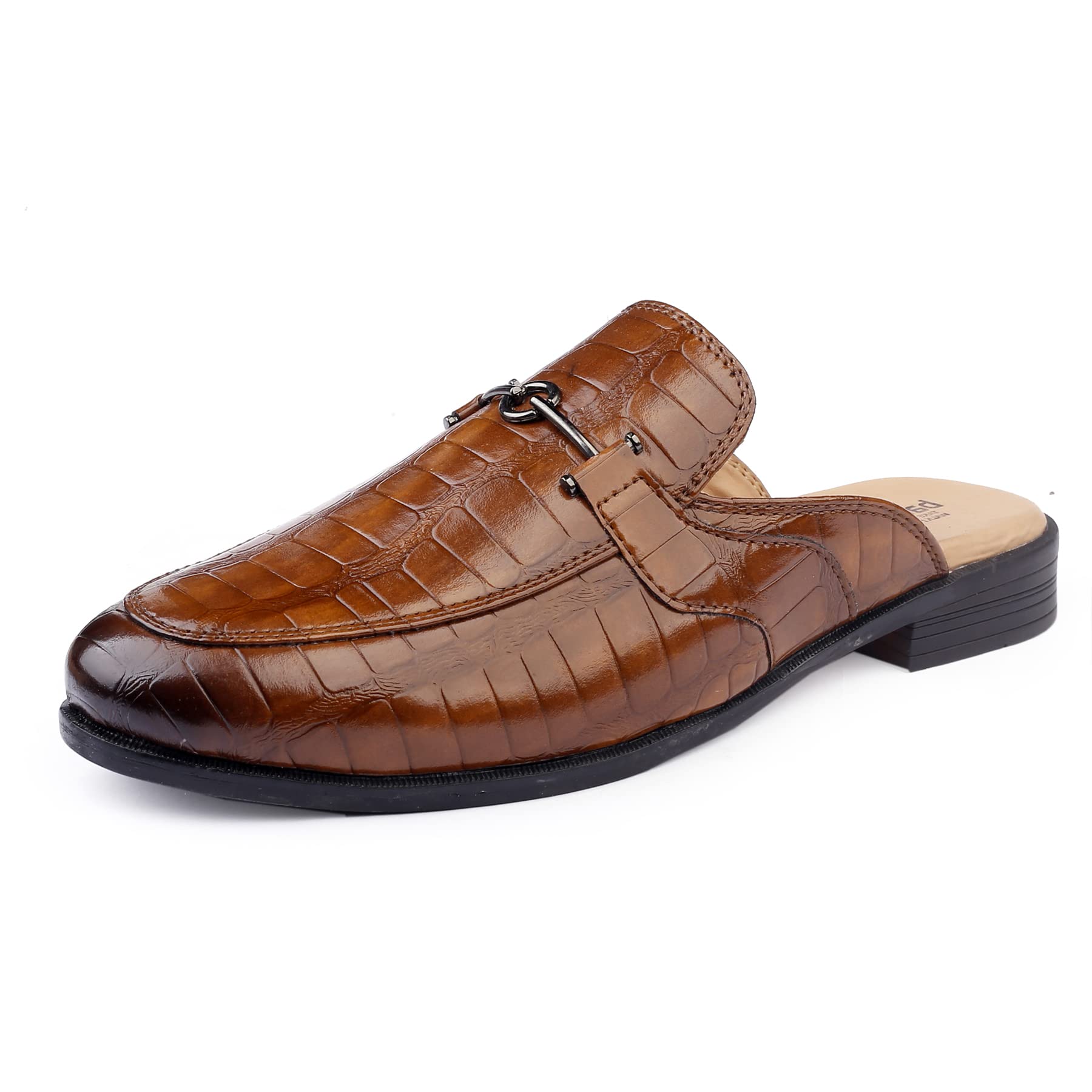 Bacca Bucci Mules Clogs Open Back Loafers for Men with Comfortable Memory Insoles | Party Ethnic Wear Shoes | Model Name: Nova | Tan (B0BFVVX2RQ) Amazon Price History, Amazon Price Tracker