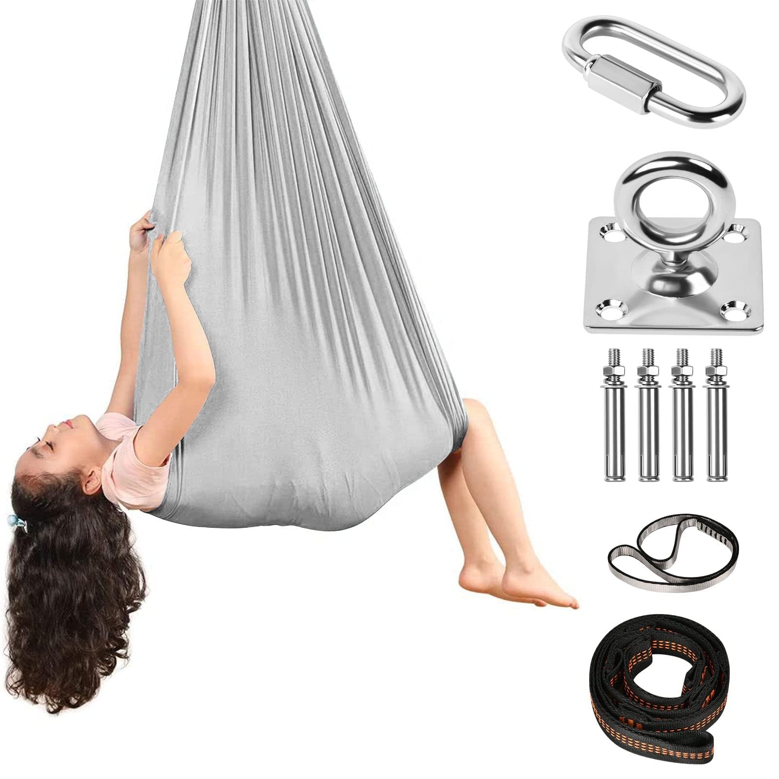 Flintronic Yoga-Set, Grau, 150 x 280 cm