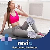 Vista 8 de REVIX Almohadilla térmica para microondas para soporte de rodilla, rodillera calentada con calor húmedo para rigidez, codo y articulación, compresa