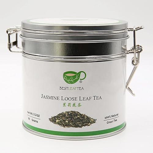 BESTLEAFTEA -Té MaoFeng de jazmín de calidad prémium recogido en primavera 2023, 2.82 oz3 onzas