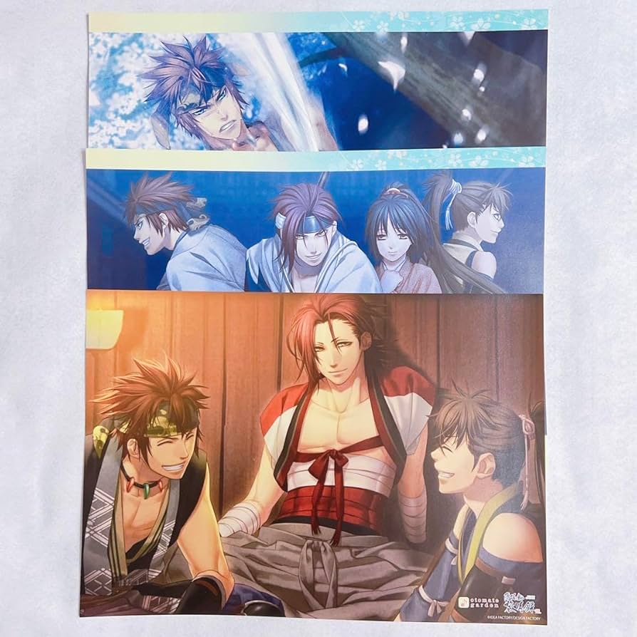 (画像4枚分)薄桜鬼 オトメイトガーデン ランチョンマット Amazon｜薄桜鬼 15周年 雪村千鶴 千姫 ランチョンマット 特典