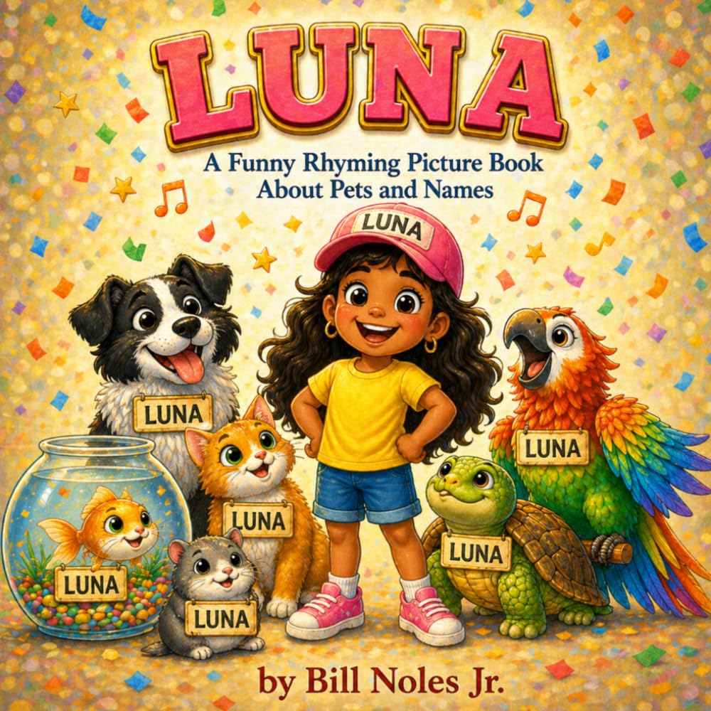 LUNA: A Funny Rhyming Picture Book About Pets and Names