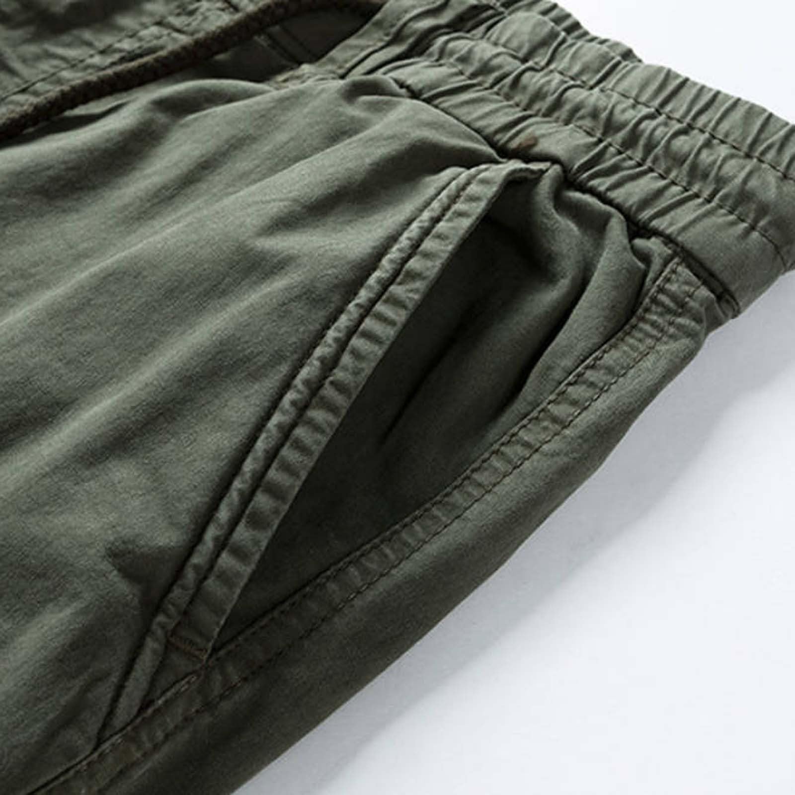 Cargohose Herren Jeans Stretch Cargo Hose Mit Vielen Taschen Camouflage Freizeithose Elastische Taille Arbeitshose Mit Gummizug Jogginghose Militär Hosen Trekkinghose