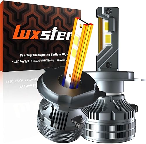 LUXSTER Punisher - Bombillas LED H4 9003, 40000 lm ultra brillantes, triple tecnología de refrigeración de tubos de cobre (único), instalación