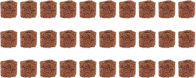POPETPOP 30pcs Aquatic Water Plant Fixed Ring Aquarium Landscape Pottery Plant Pot Gravity Ring Fish Filter Ring Aquarium Fish Tank Accessories for Pond Dark Red