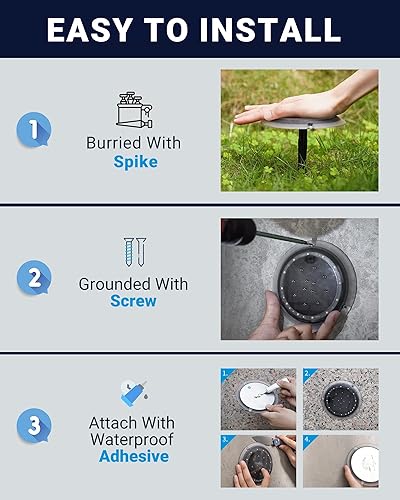 Miniatura 7 de Luces solares para muelle, disco LED súper brillante para exteriores, impermeables, antideslizantes y antitropiezos, perfil bajo para marina,