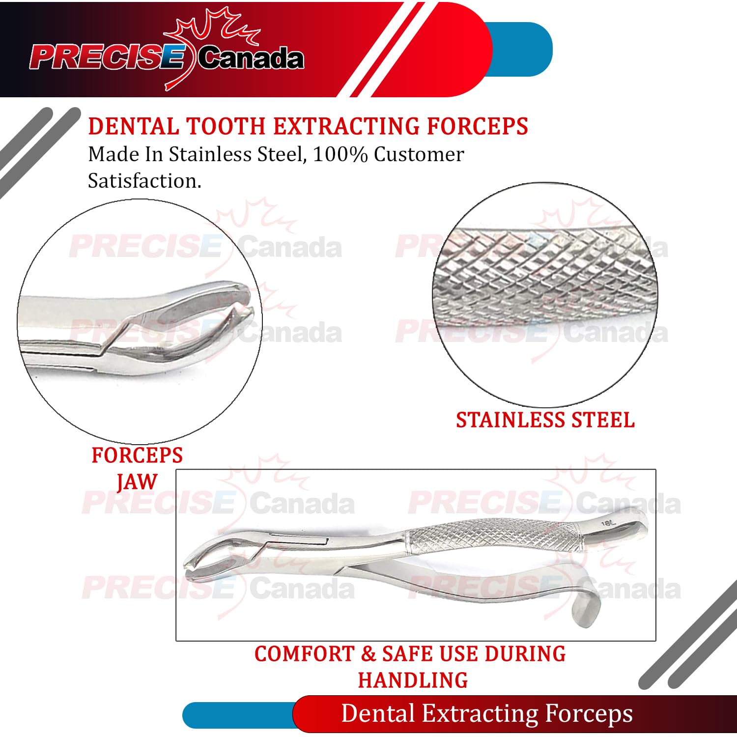 DDP EXTRACTING Forceps Set of 2-150S & 151S Serrated - SURGI Dental Instruments