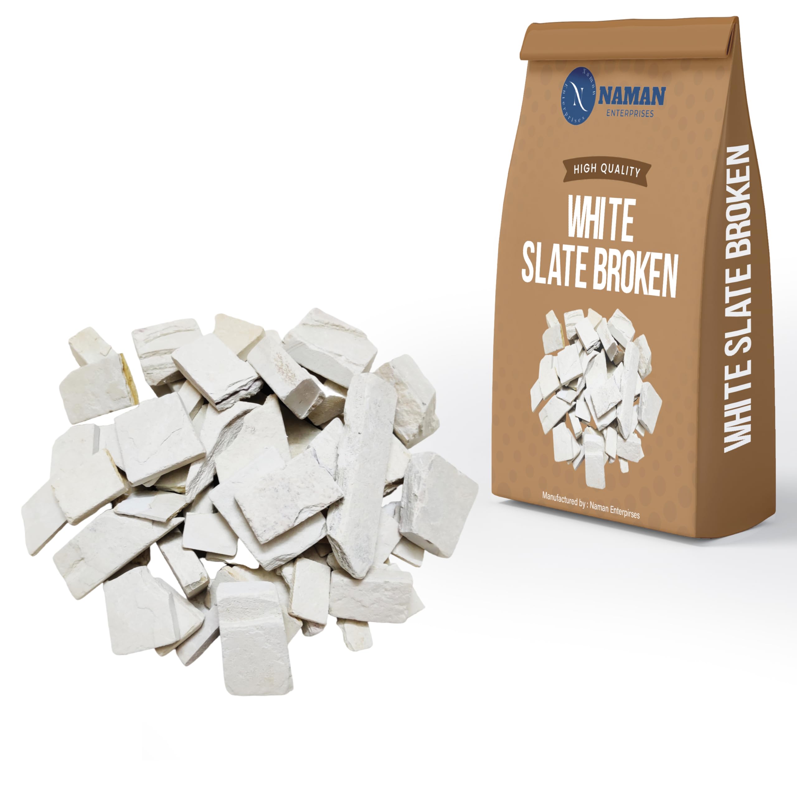 NAMAN ENTERPRISES White slate broken 1KG box slate pencil tukda pack (B0D7161QZ9) Amazon Price History, Amazon Price Tracker