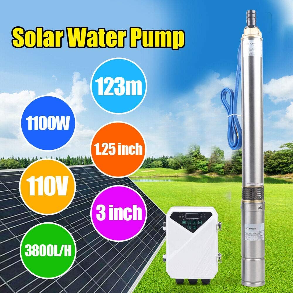 New Product Professional Screw Solar Water Pump,3 DC 110V 1100W Deep Bore Well Solar Water Pump 1.5HP Submersible With MPPT Controller Kit Submersible Well Garden Irrigation Kit Top Rated Professional Screw Solar Water Pump,3 DC 110V 1100W Deep Bore Well Solar Water Pump 1.5HP Submersible With MPPT Controller Kit Submersible Well Garden Irrigation Kit