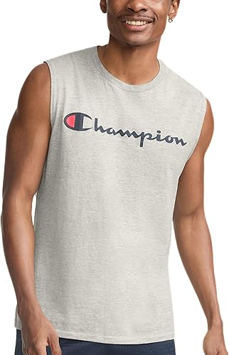 Champion Camiseta sin mangas para hombre, camiseta muscular clásica con gráfico, camiseta sin mangas para hombre (Regular o Grande y Alto)