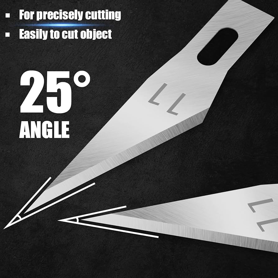 JTIEO 150 PCS Exacto Knife Blades 11, Sharp Hobby Knife Blades