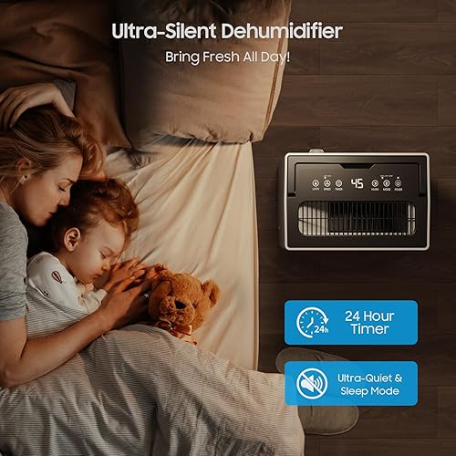 Miniatura 6 de Deshumidificador Energy Star de 4500 pies cuadrados para sótano y hogar, 52 pintas, deshumidificador de habitación grande con manguera de drenaje y