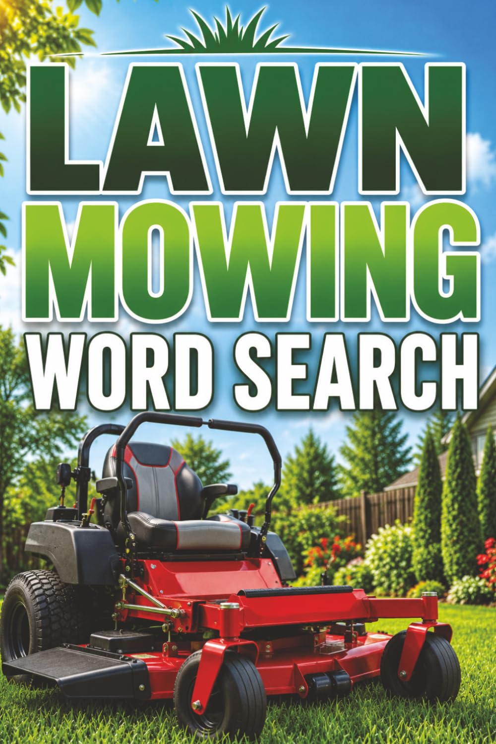 Lawn Mowing Word Search Book: Large Print Puzzle Book About Lawn Mowing, Yard Work, Landscaping, and More | 6x9 inches, 101 pages | 50 puzzles with solutions