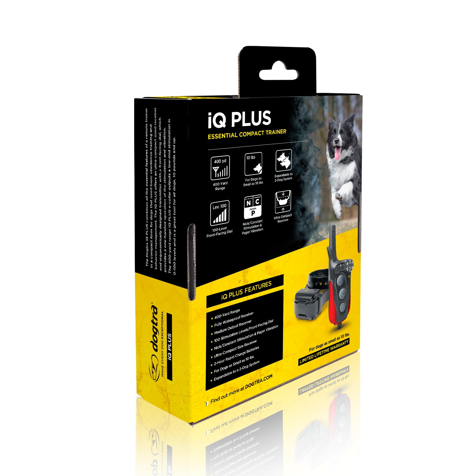 Amazon | Dogtra IQ Plus Remote Trainer 400 yard Expandalbe Collar