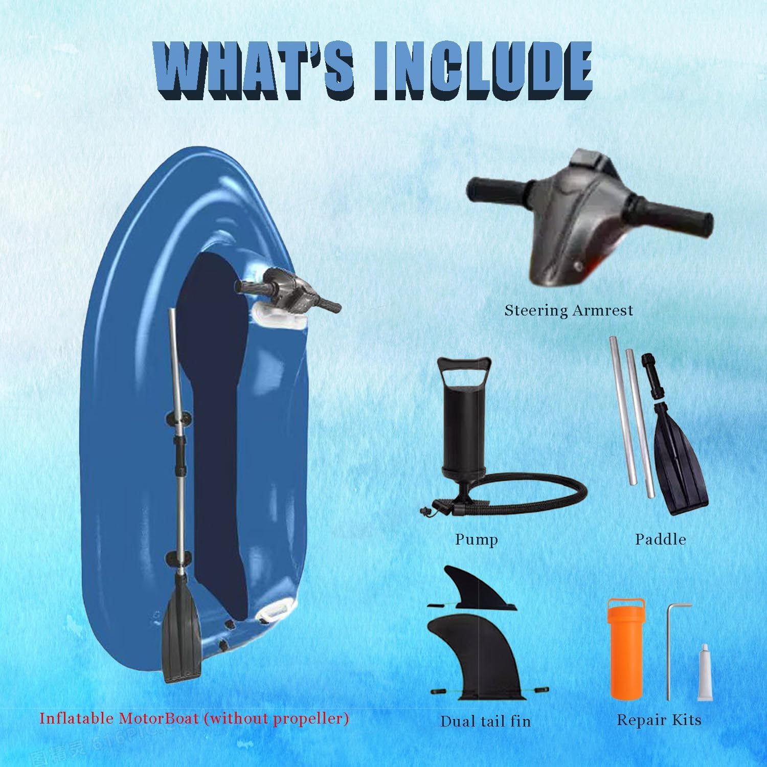 Moto Acuática Inflable Eléctrica Y Scooter Subacuático, Plegable, Velocidad De 3 A 7 Km/h, Autonomía De 40 A 130 Minutos, Ideal para Adultos, Blue Nothrusters