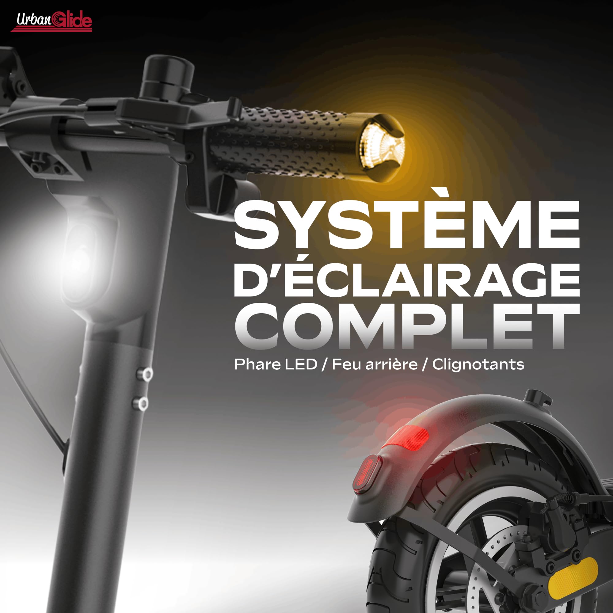 Trottinette Électrique Adulte UrbanGlide 85 Evo – Autonomie Jusqu'a 15 km - Pneu 8,5" Gonflable - Batterie 25.2V - Poids 15Kg