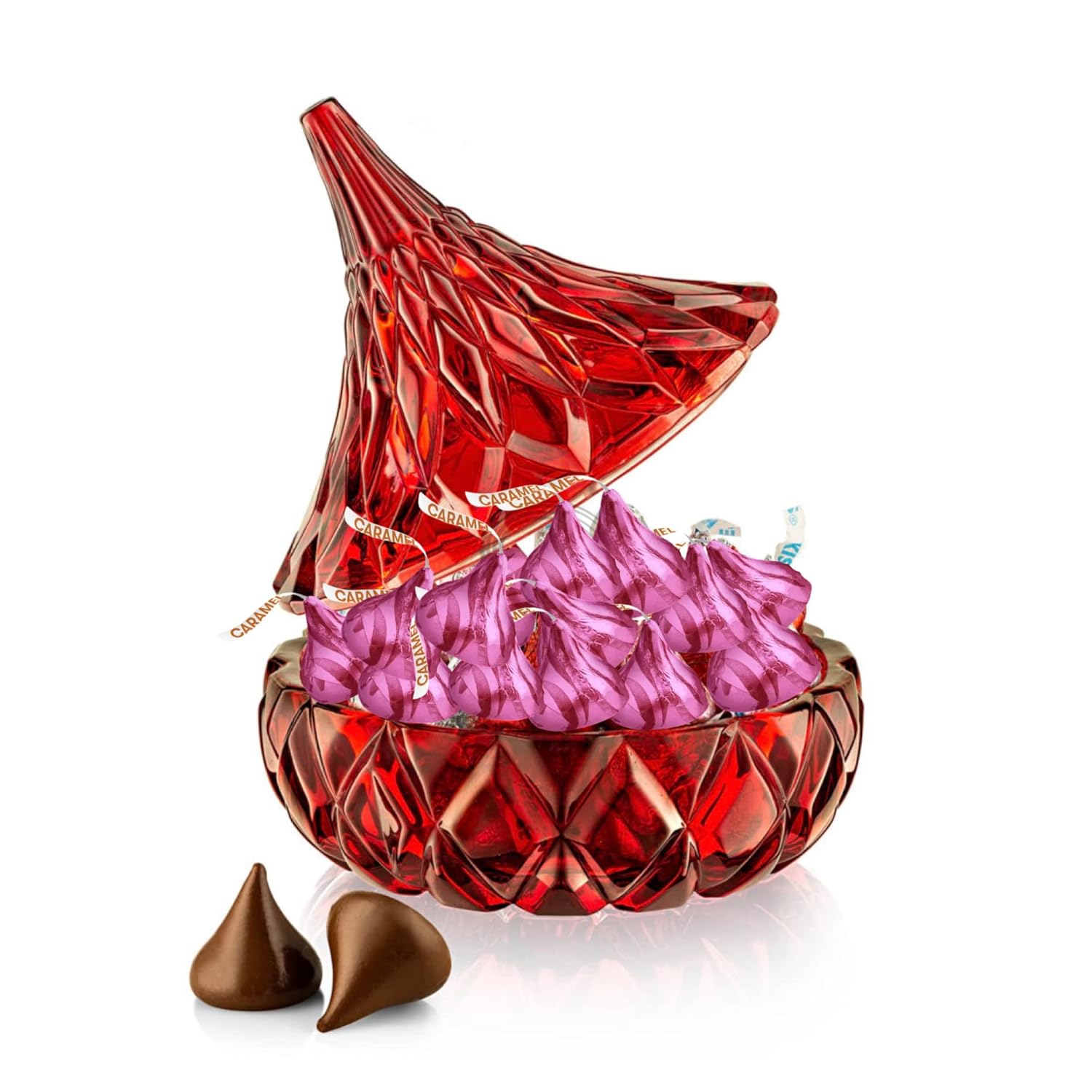Hershey Kisses  1 libra para el día de San Valentín Hershey Kisses con cristal Hersheys Kiss  Envuelto individualmente Hershey Kisses chocolate con