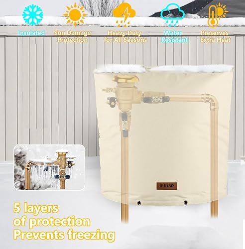 Miniatura 10 de JIUBRA - Funda aislante para prevención de reflujo de 17 pulgadas de ancho x 21 pulgadas de alto, cubierta de valor reductor de presión