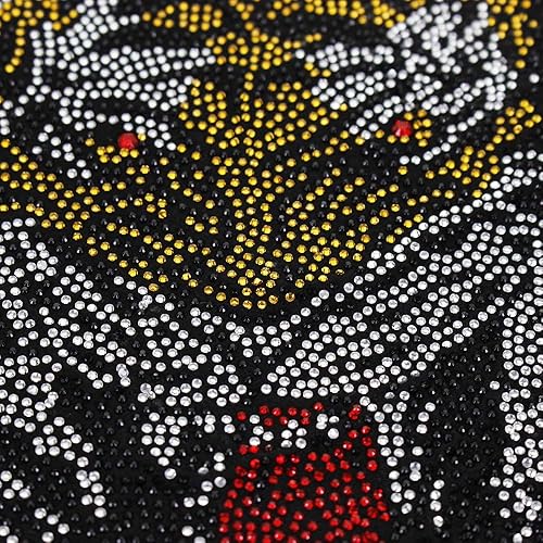 Miniatura 2 de EMDOMO Tiger Rhinestones Hot Fix Applique hierro en parches de transferencia Scrapbooking DIY para camiseta vestido ropa accesorios TH1489