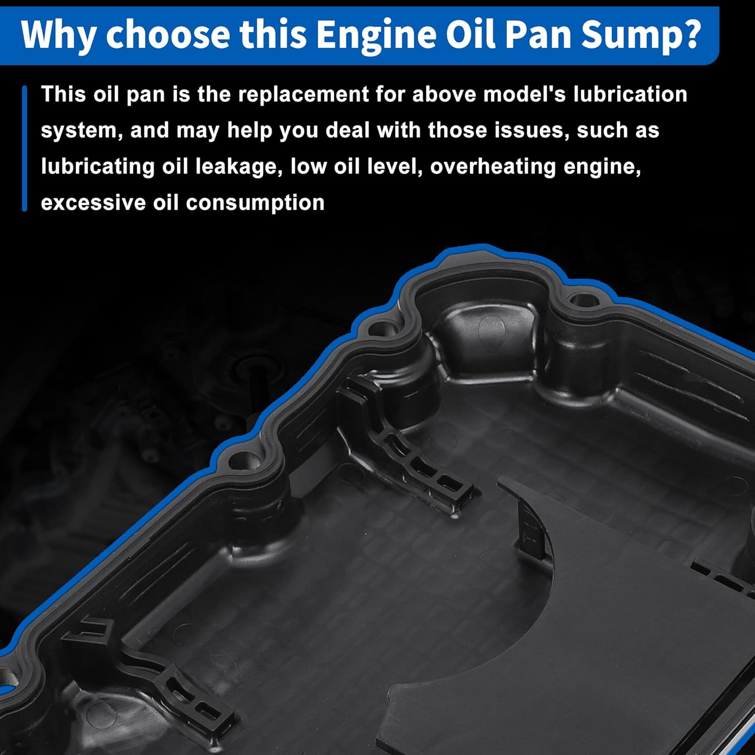 Engine Oil Pan Gasket for INFINITI Q50 2016-2022 Engine Oil Sump Transmission Oil Pan Drain Plug Kits for INFINITI Q60 2017-2022 No.111105CA2A/111105CA1A Plastic