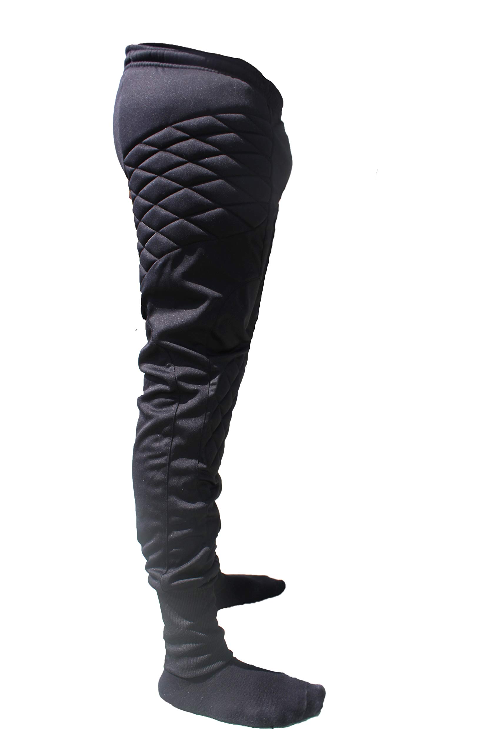 Lisaro Pantaloni da Portiere Poliestere – con Speciale Imbottitura – Gr. 128 bis XXL, Nero