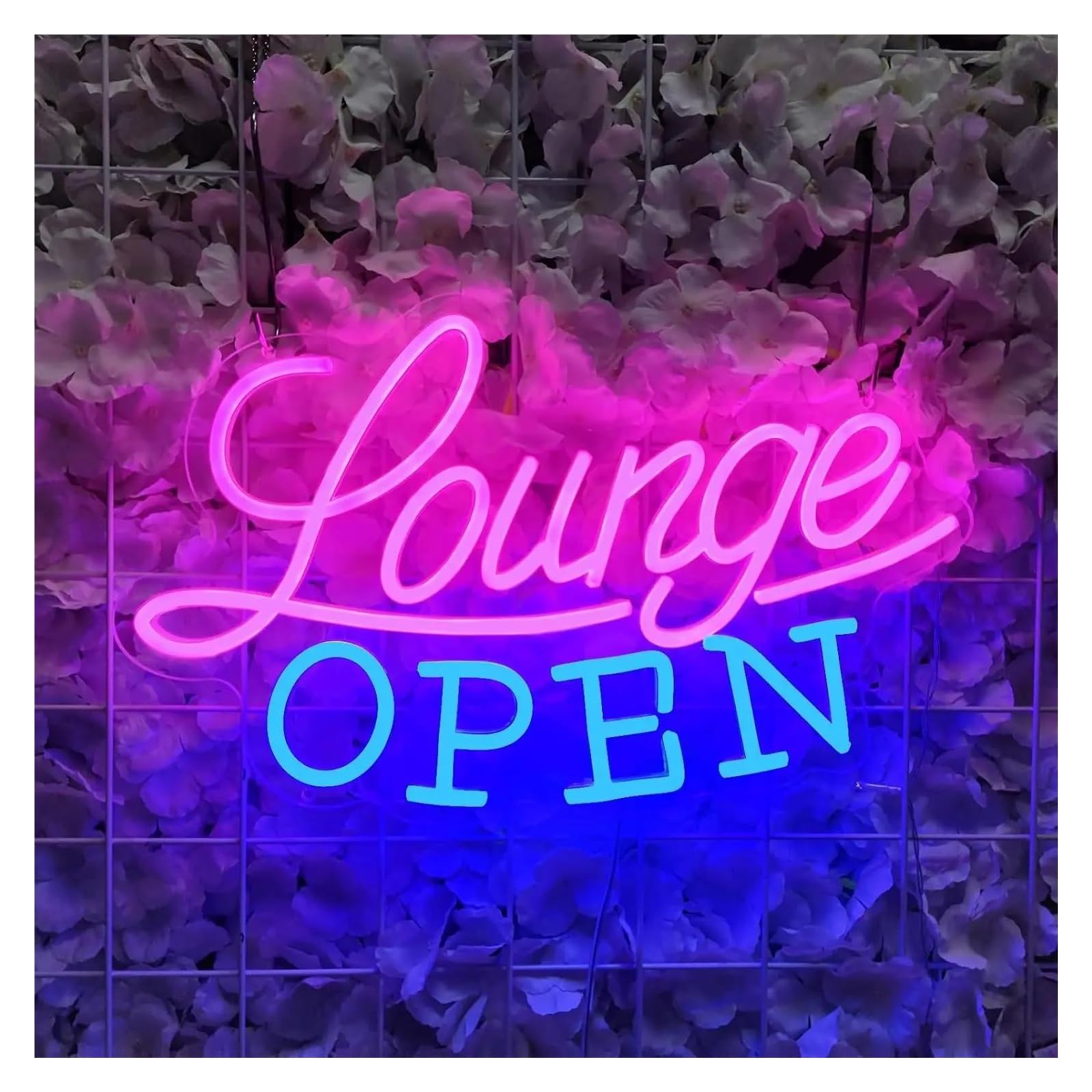 Decoración Lámparas Lounge Open Letrero De Neón Salón VIP Luz LED USB Para Letrero Comercial Bar Club Nocturno Hotel Salón De Belleza Decoración De Pared 42cmx26cm