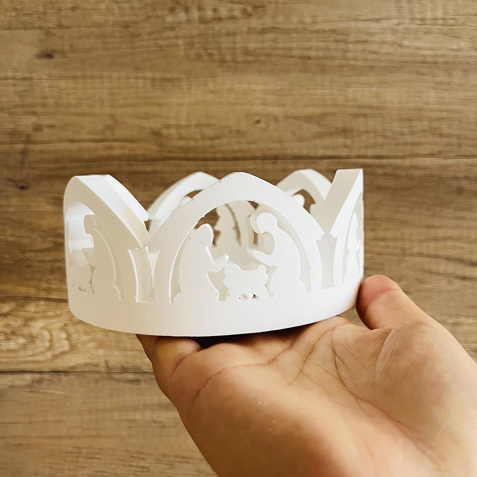 Moule religieux 3D en silicone résistant aux hautes températures pour bougies en plâtre résistant aux hautes températures