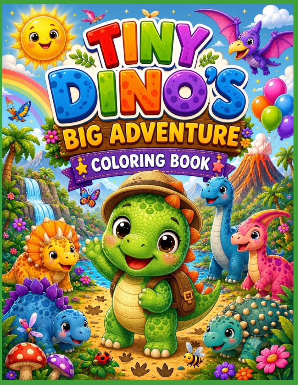 Tiny Dino's Big Adventure: coloring book