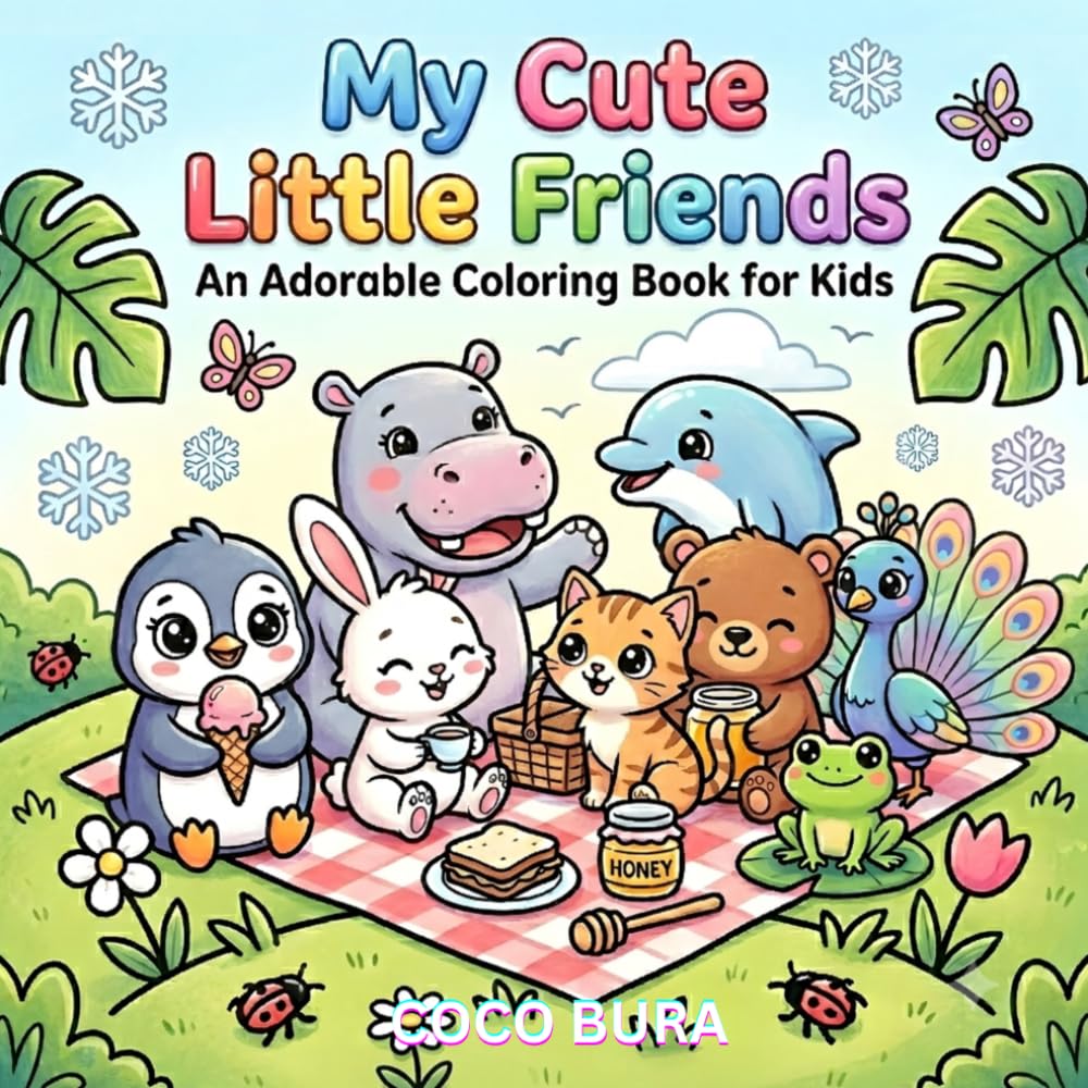 My Cute Little Friends: An Adorable Coloring Book for Kids