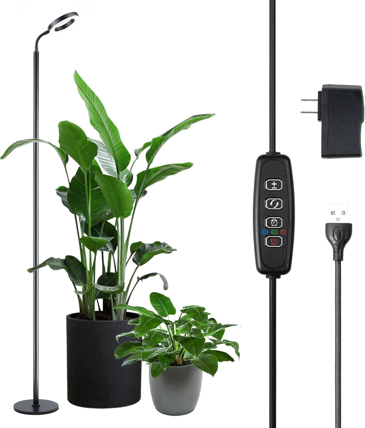 Full Spectrum Plant Grow Light, LED Halo Growing Lights