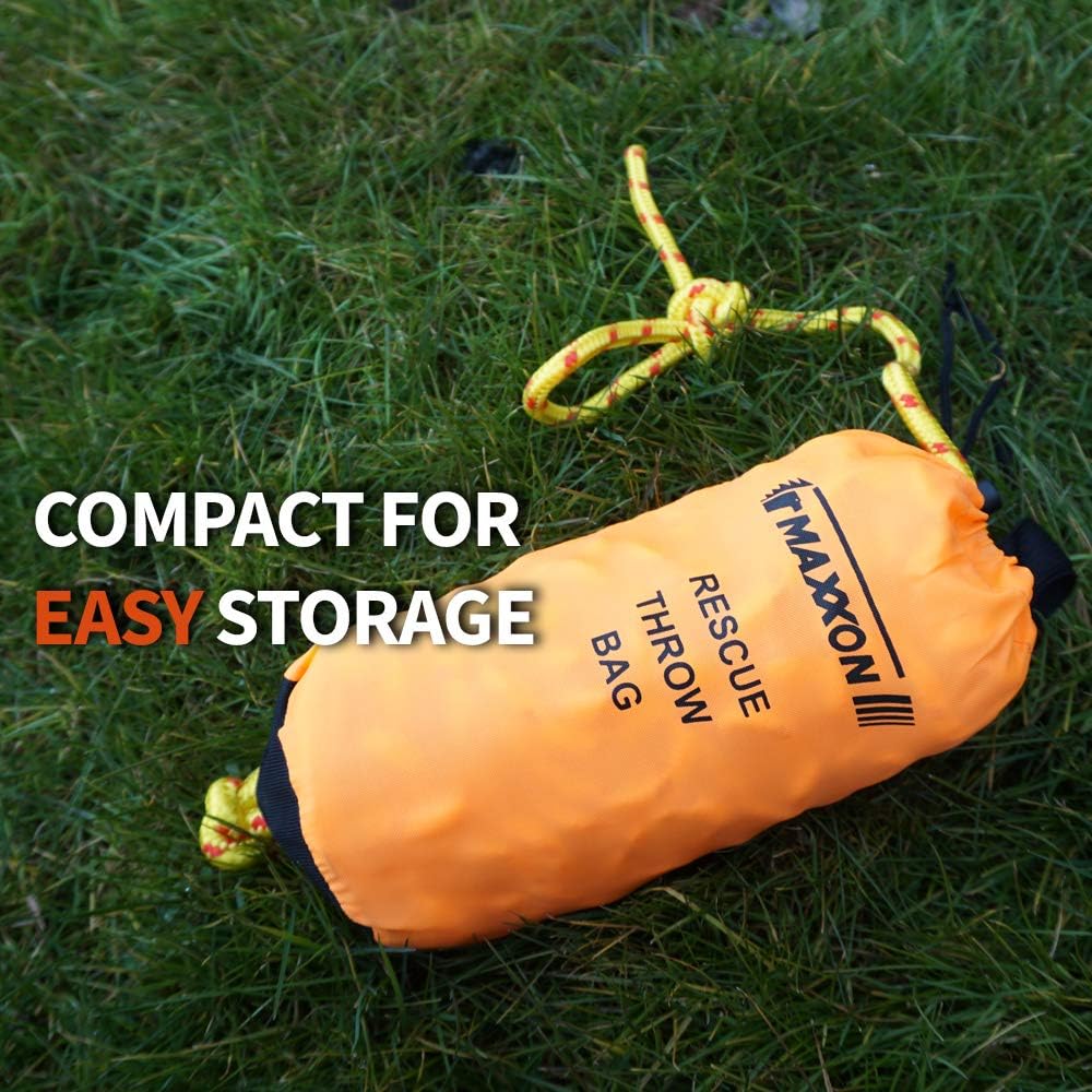 MAXXON Rescue Throw Bag, Orange, 3/8" x 75' (RTB-1001)