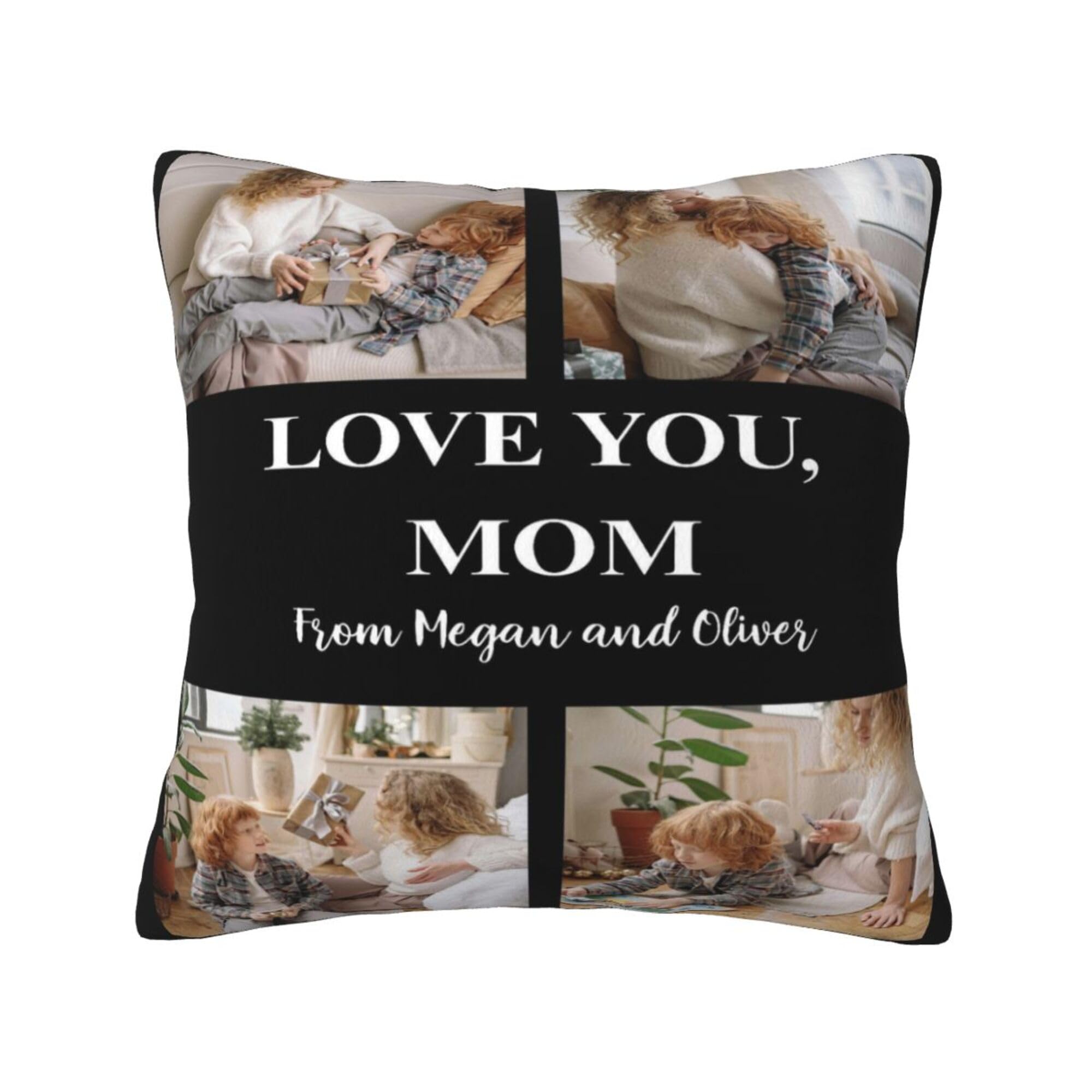 NGGBBDYGB Personalized Pillow Custom Throw Pillow Cover Custom Photo Pillow 18x18 Decor Pillow Cover