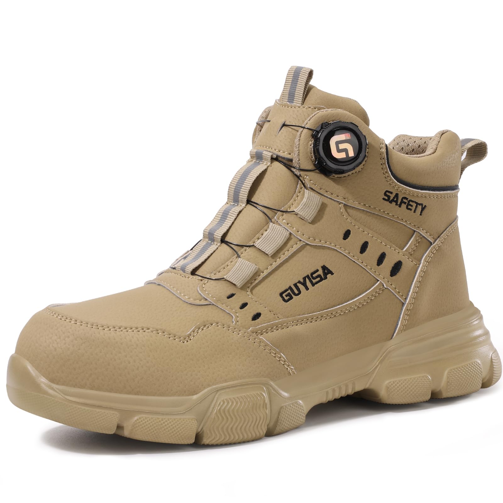 LAoutun Sicherheitsschuhe Arbeitsschuhe Herren Arbeitsstiefel Stahlkappenschuhe Herren Leicht Arbeits- & Berufsschuhe Schnürsenkel Schnellverschluss Arbeitsstiefel Größen 38-50 EU