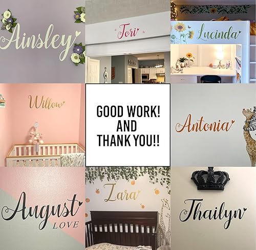 Miniatura 7 de Girls Name wall DecalCustom name stickerPersonalized Wall DecalNursery Baby Name Decalkids name sticker