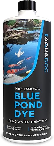 Blue Pond Dye - Consigue agua de estanque hermosa y apta para peces - AquaDoc Pond Supplies