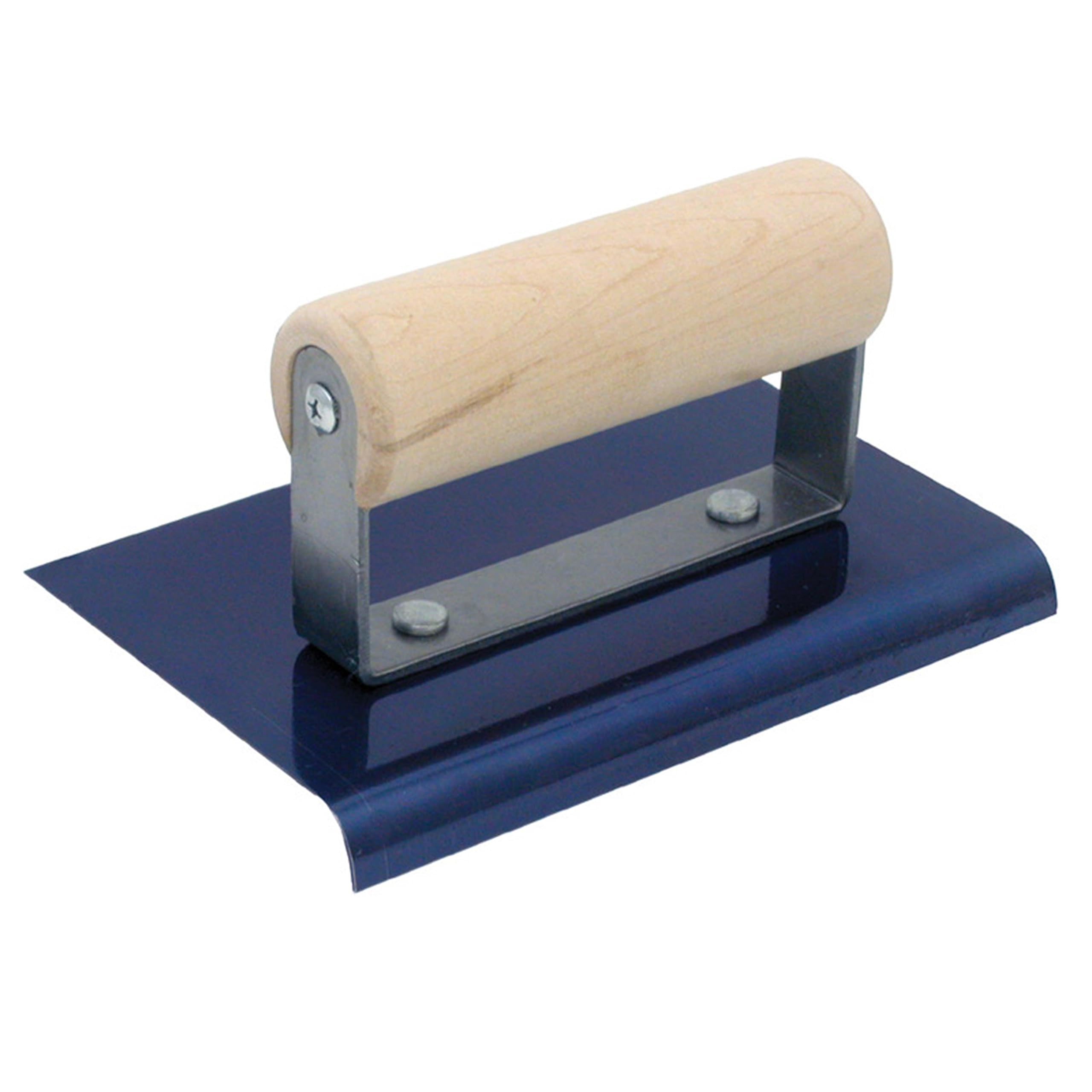 MARSHALLTOWN QLT Blue Steel Hand Edgers, Wood Handle Material, 152mm Width, 152mm Length, 10mm Radius, 13mm Lip, CE561B