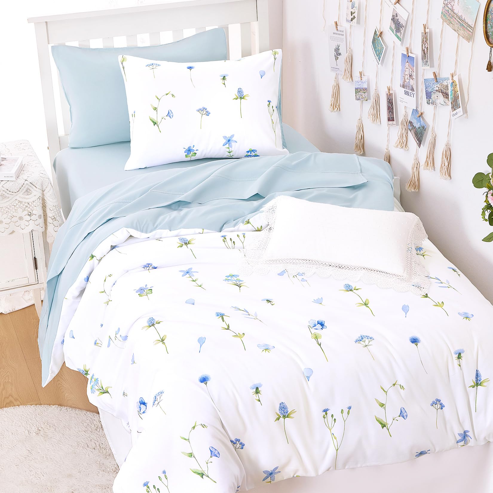 Wake In Cloud Floral Comforter Set - Cottagecore Bedding -12 Wake In Cloud Floral Comforter Set - Cottagecore Bedding -12