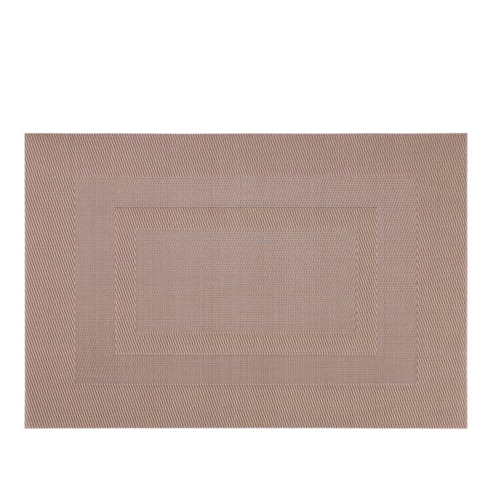 Salvamanteles Individuales 10 PCS, 45 x 30 CM PVC Manteles Individuales para Mesa Comedor Champán, Rectángulo