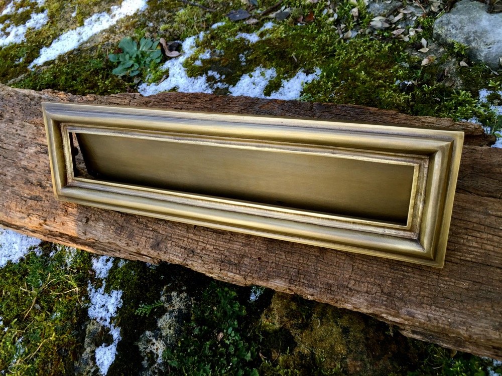 antikas – Cassetta delle lettere per Antica porta di casa – massiccio – in ottone – Molto alta qualità della cassetta delle lettere