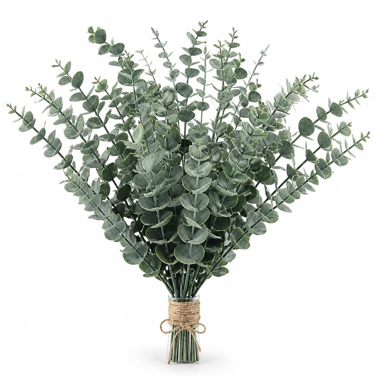 XLTXWD 48PCS Artificial Eucalyptus, Artificial Eucalyptus Stems, Fake Greenery for Home