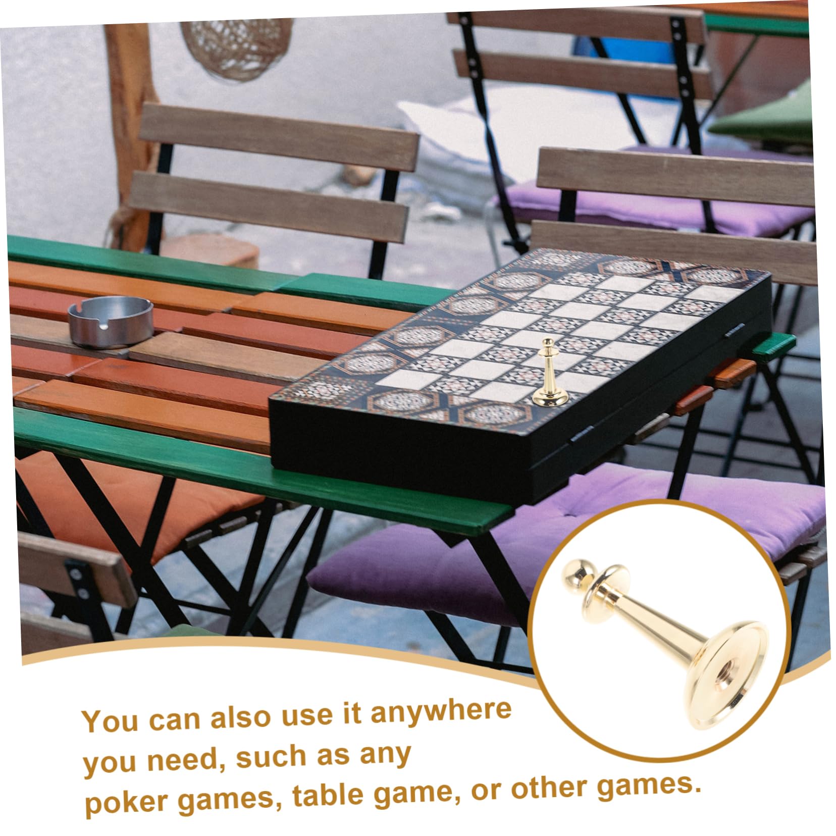 BESTonZON Metal Roulette Press Tower Poker Game Marker Win Marker Poker Accessories