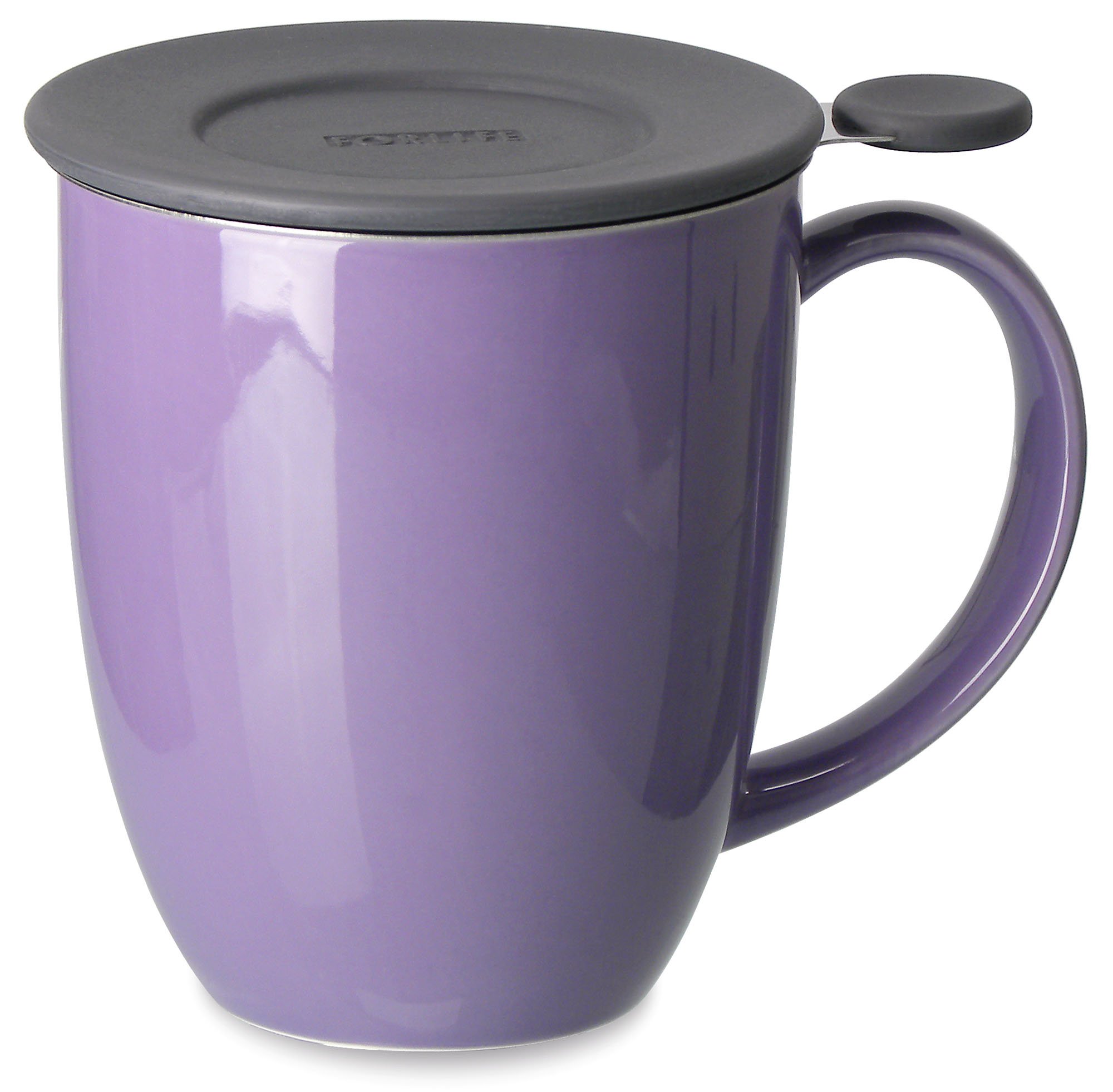 FORLIFE Uni Brew-in-Mug with Tea Infuser and Lid, 16-Ounce, Purple by FORLIFE
