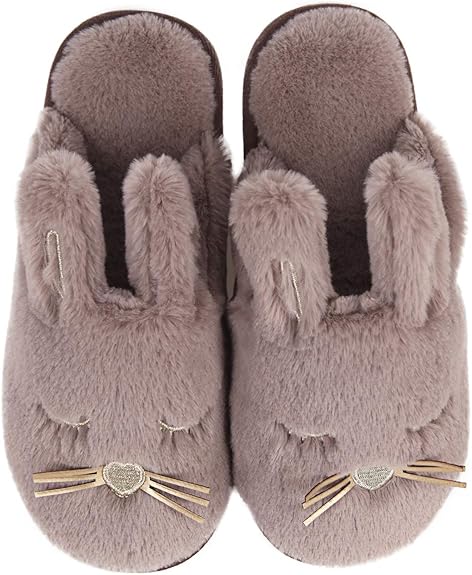 Caramella Bubble Bunny Slippers for Ladies Fuzzy Cute Animal Reminiscence Foam Indoor Home Slippers Easter Thanksgiving Christmas Slippers Items