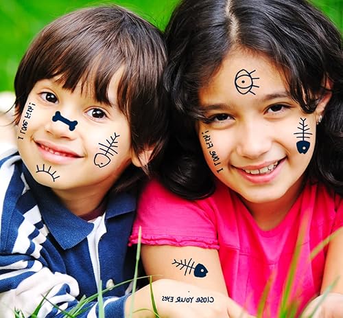 Miniatura 4 de PADOUN Tatuajes pequeños temporales impermeables de larga duración, 100% tinta a base de plantas, tatuaje temporal para niños, lindo brazo de