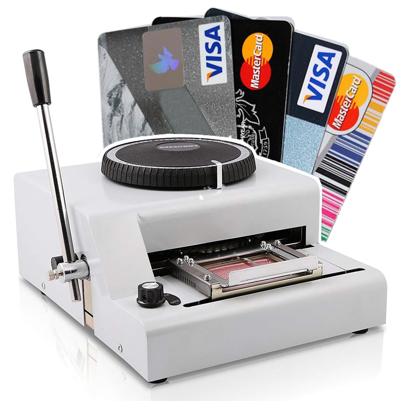 Stampante Manuale per Timbri in PVC/Lettere/Carte Personalizzate da 72 Caratteri per Carte Regalo, Carte di Credito, Carte D'Identità in PVC