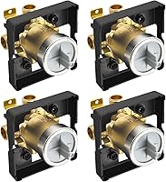 Vista 13 de Válvula de ducha para Delta R10000-UNBX, conexión de 4 puertos de 1/2 pulgada, 1 paquete, kit de válvula R10000 compatible con Delta MultiChoice 13