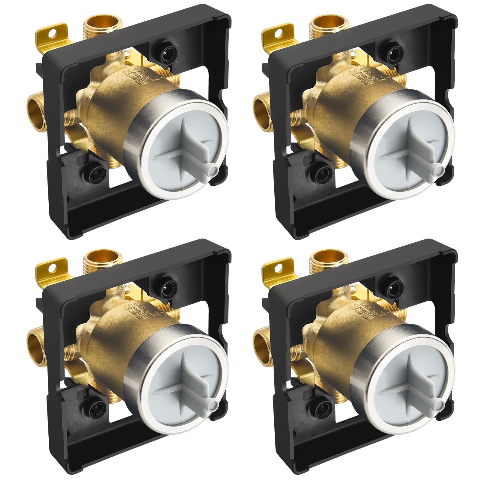Photo 1 of RJDIBAN Shower Valve Kit for Delta R10000-UNBX, 4-Port, Brass