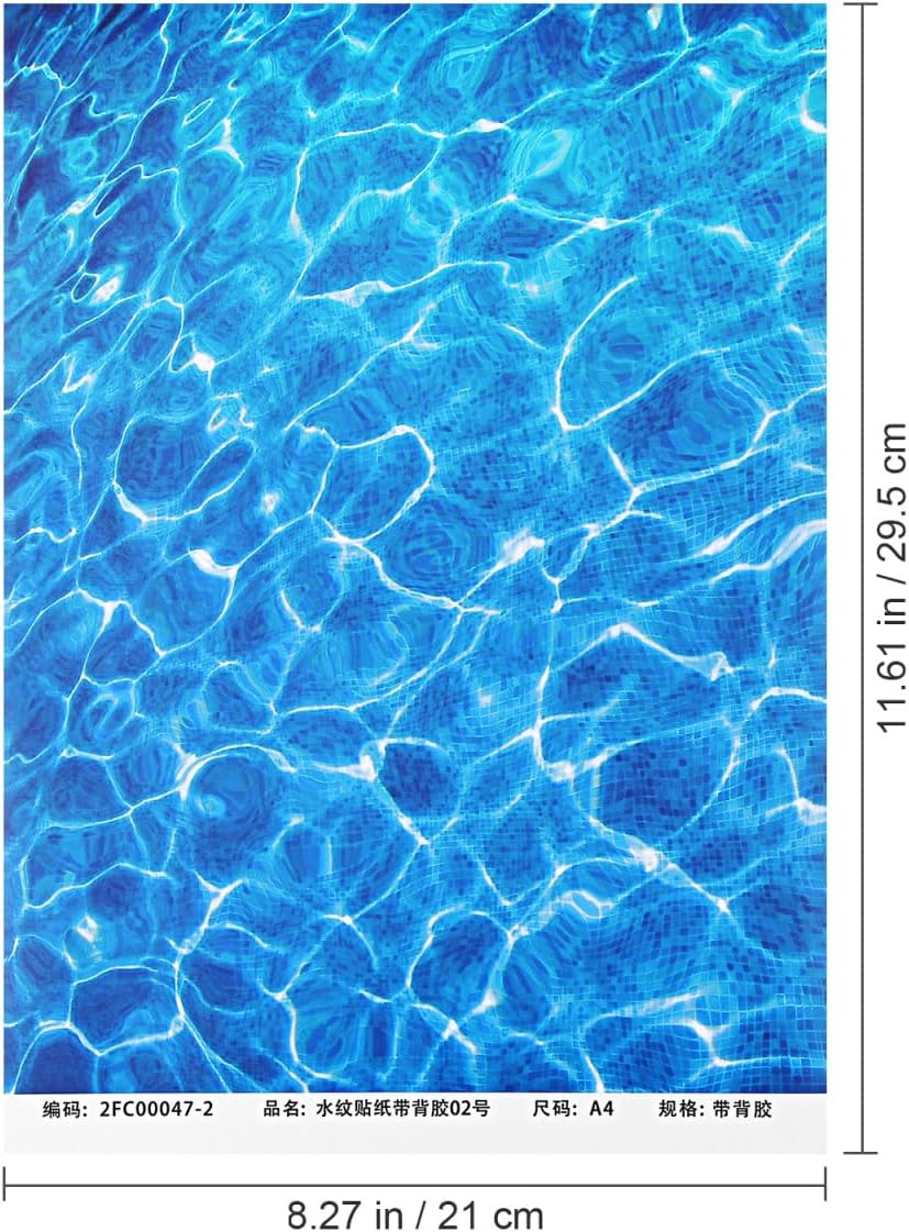 DIYEAH Artificial River Tile Sheet 25-Pack 11.61 X 8.26 Inch Ripple Water Effect for Miniature Rivers and Diorama Scenery Model Trains and School Projects