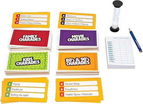 Miniatura 3 de Outset Media Juego de charadas familiares; 4 juegos en 1 caja. Incluye película, 80's 90's, Kids, Trivia familiar para 2 o más jugadores, a partir