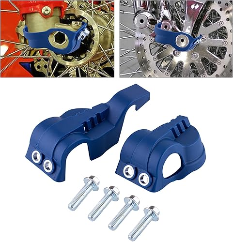 Vista 2 de PRO CAKEN Cubierta de Zapata de Horquilla Delantera de Motocicleta Protector Inferior de Pie de Horquilla Inferior de Plástico para EXC/SX 16-21 Azul